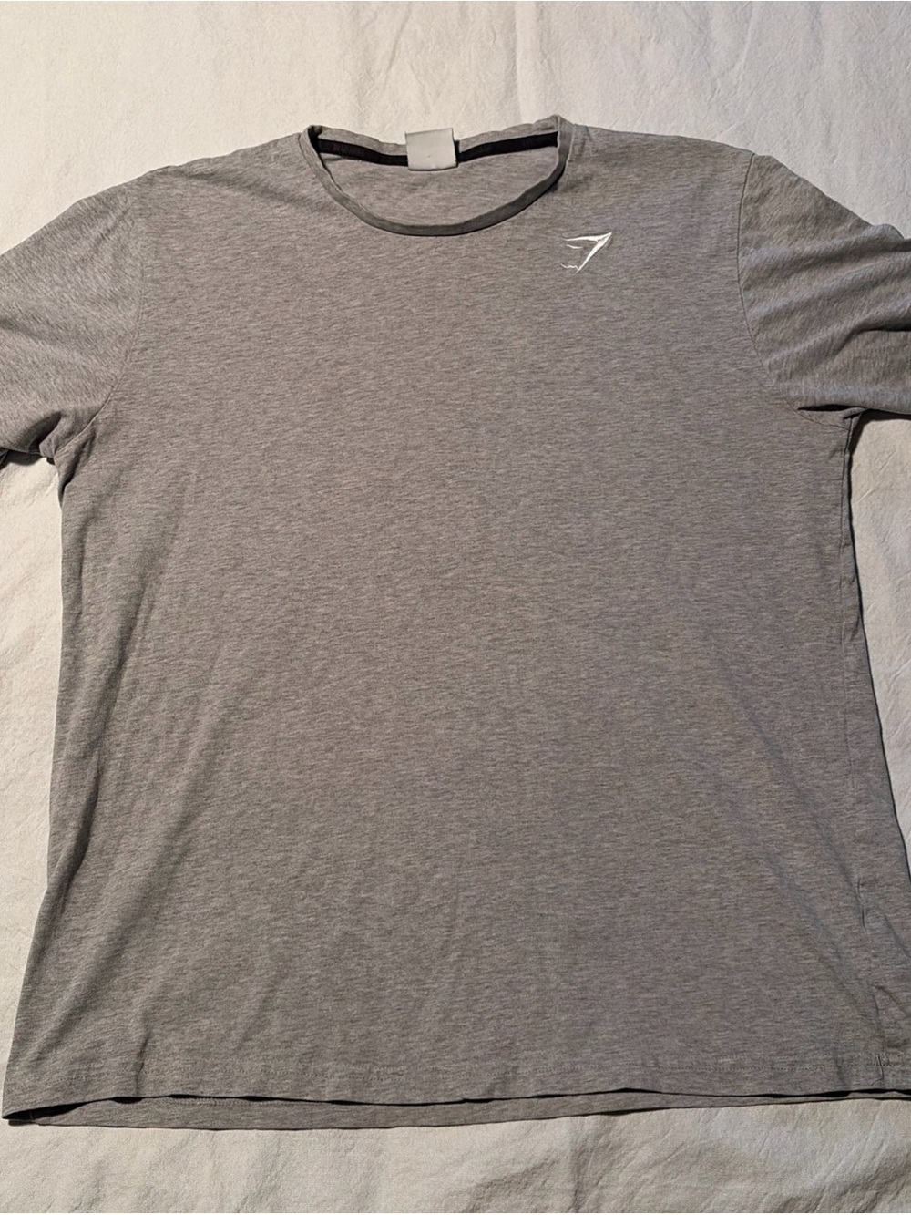 Gymshark Men's Light Gray Crewneck Performance Tee